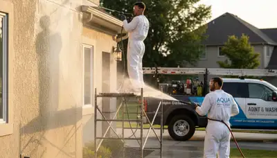 Birmingham, AL pressure washing for home exteriors, removing mildew, pollen, and red clay buildup